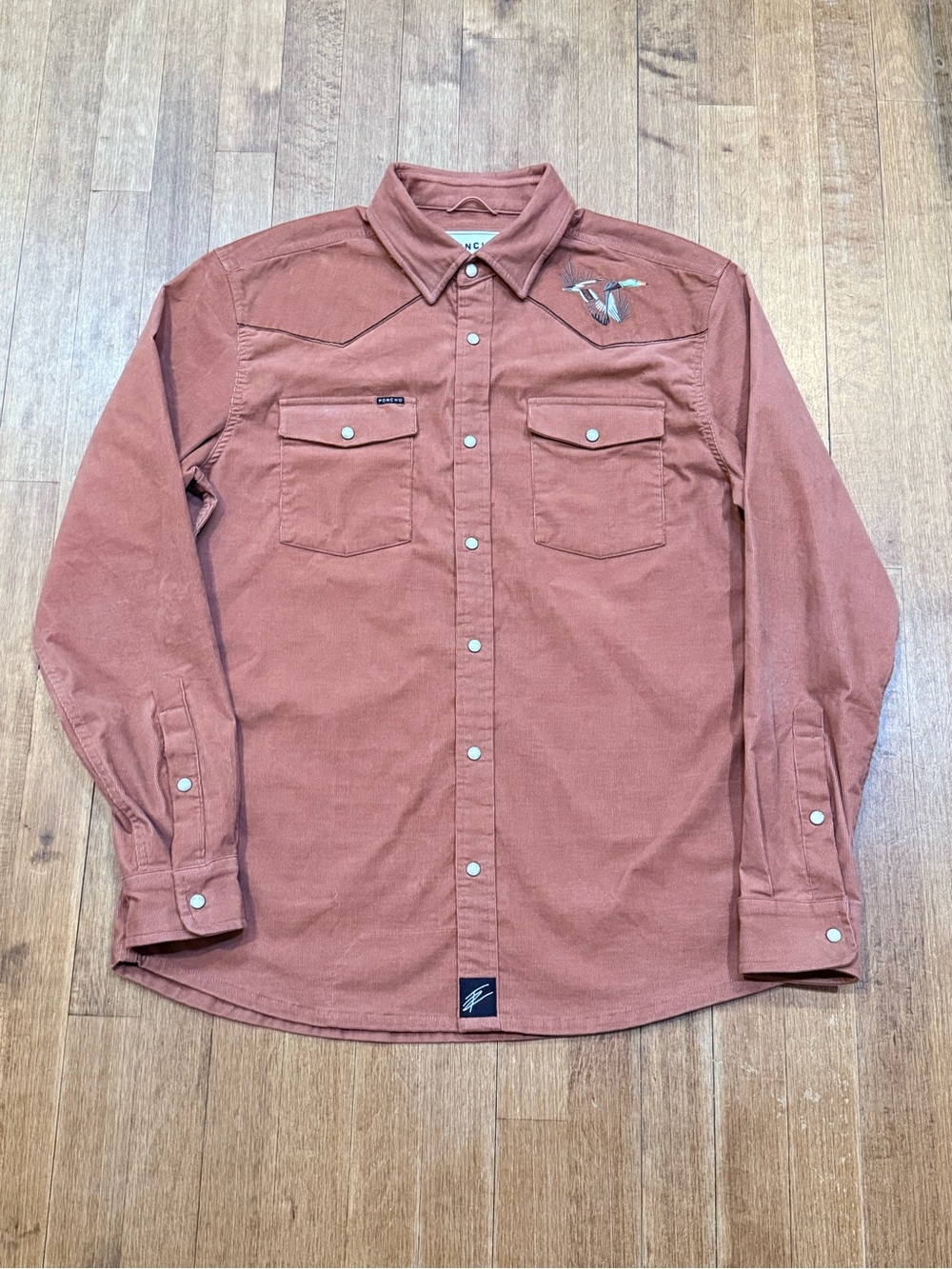The PONCHO x Thomas Rhett The Valdosta Corduroy Shirt **RARE** MEDIUM (slim)
